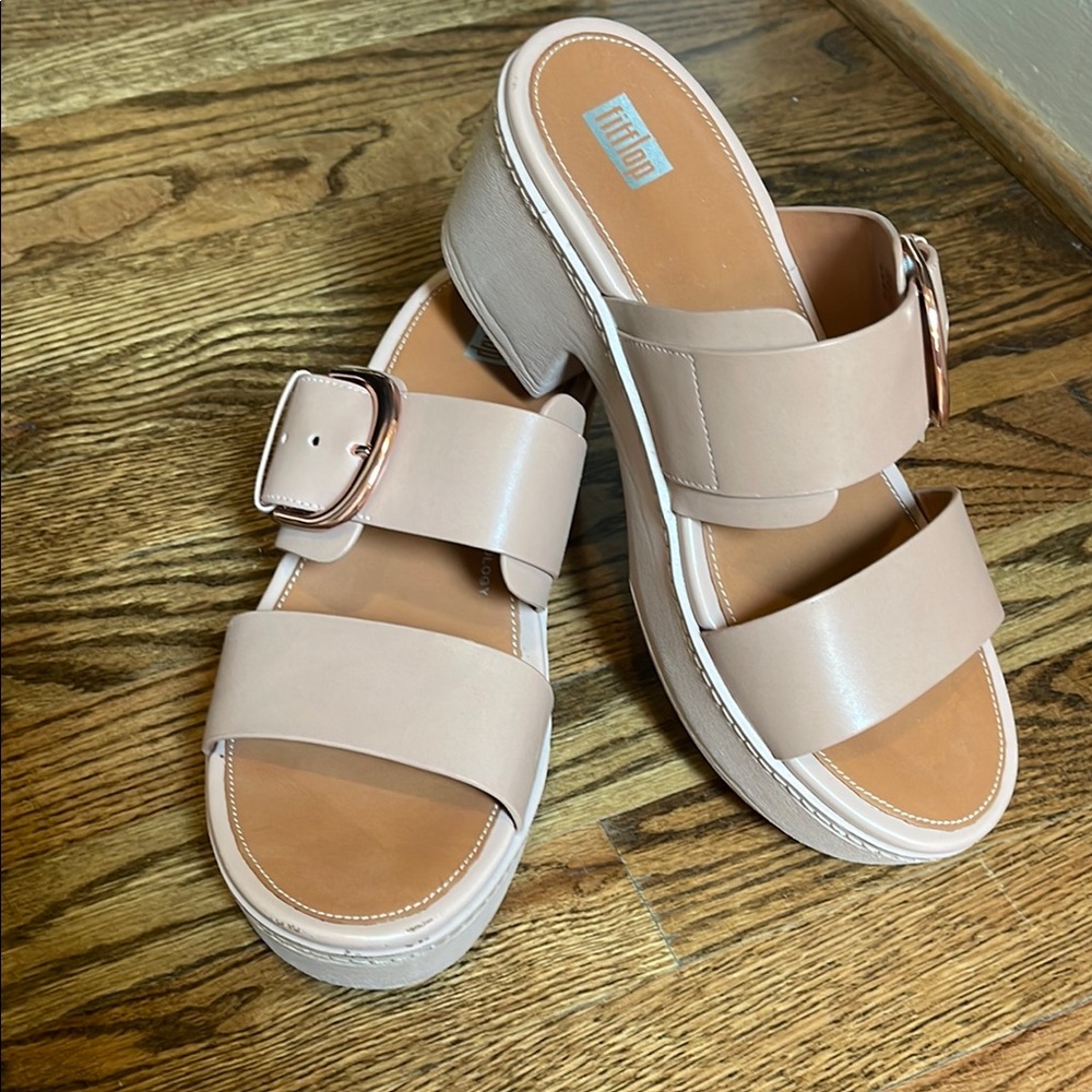Fitflop Tan Mules Minimalist Comfort
